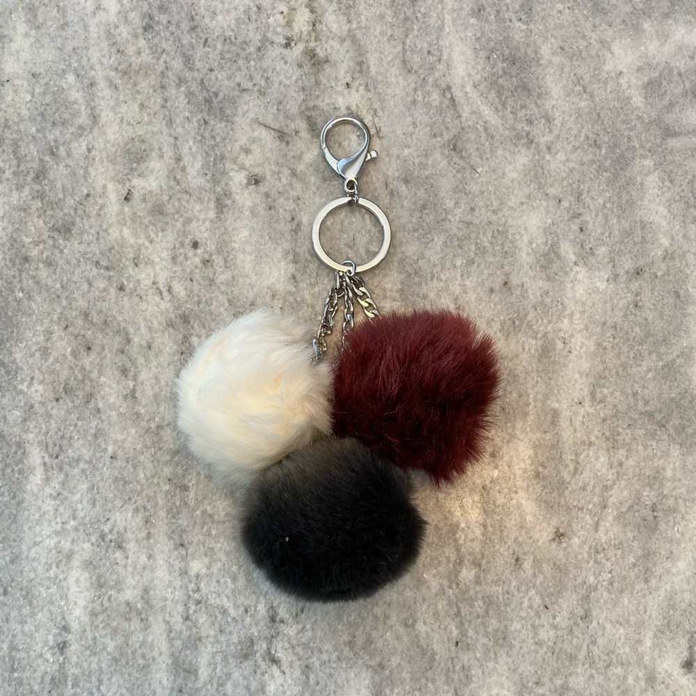 3/$15 Pom Pom Keychain